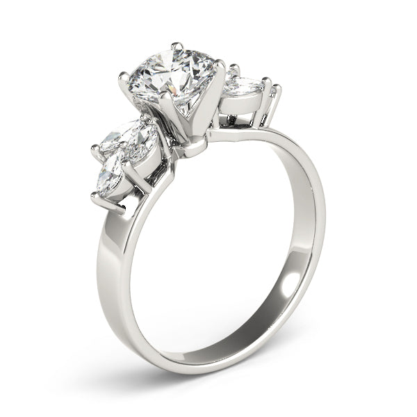 Classic Fancy Shape Marquise Diamond Engagement Ring — 9K/18K Gold & Platinum