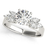 Classic Fancy Shape Marquise Diamond Engagement Ring — 9K/18K Gold & Platinum
