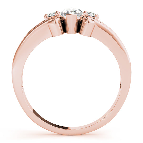 Heirloom Color Rings Marquise Diamond Engagement Ring — 9K/18K Gold & Platinum
