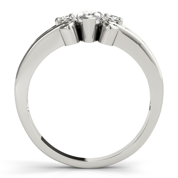 Heirloom Color Rings Marquise Diamond Engagement Ring — 9K/18K Gold & Platinum