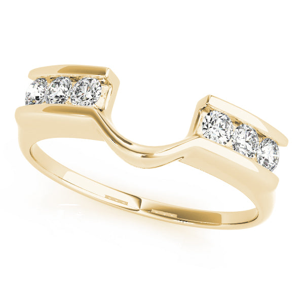 Channel Set Wraps & Inserts Half Eternity Ring in Gold & Platinum