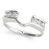 Channel Set Wraps & Inserts Half Eternity Ring in Gold & Platinum