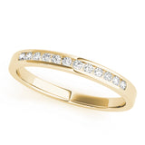Channel Set Half Eternity Ring in Gold & Platinum