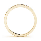 Channel Set Half Eternity Ring in Gold & Platinum
