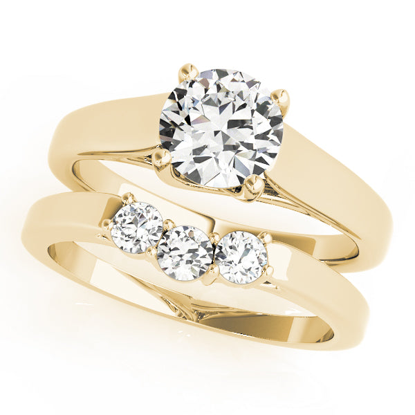 Anniversary Half Round Diamond Look Half Eternity Ring