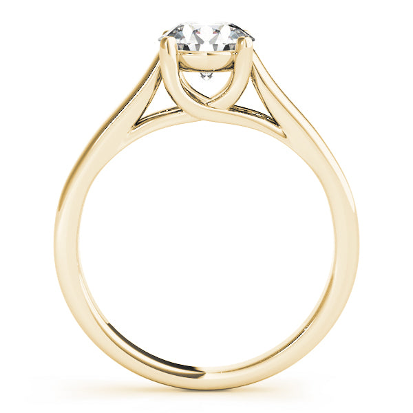 Artisan Trellis Round Diamond Engagement Ring — 9K/18K Gold & Platinum