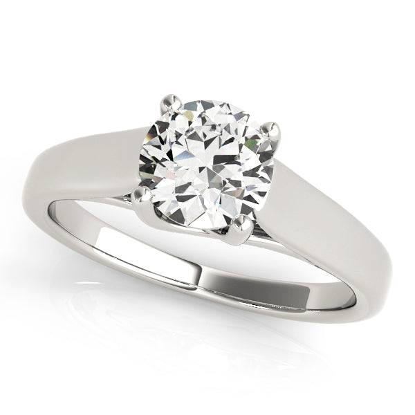 Artisan Trellis Round Diamond Engagement Ring — 9K/18K Gold & Platinum