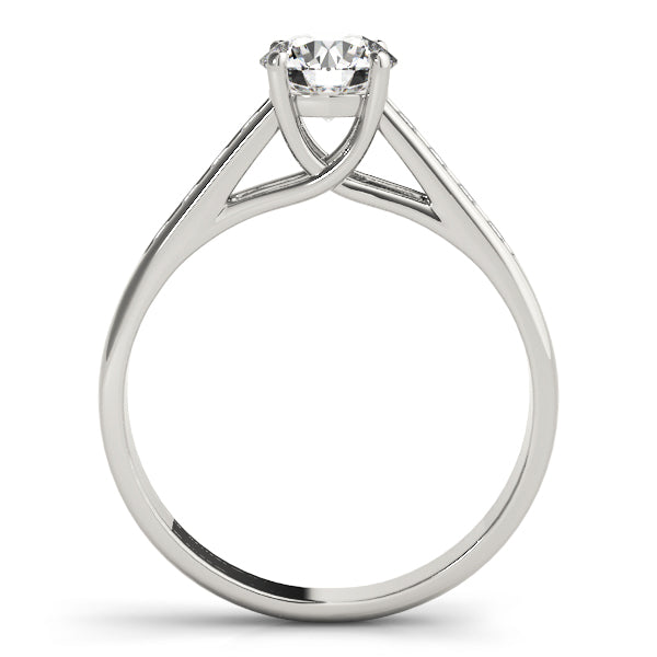 Sculpted Trellis Round Diamond Engagement Ring — 9K/18K Gold & Platinum