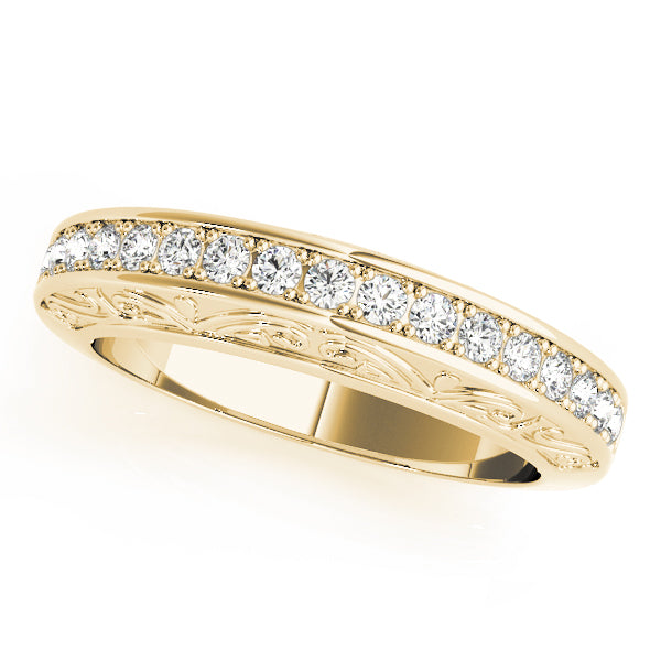 Diamond Half Eternity Ring in Gold & Platinum