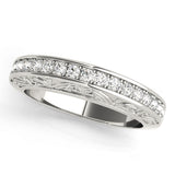 Diamond Half Eternity Ring in Gold & Platinum