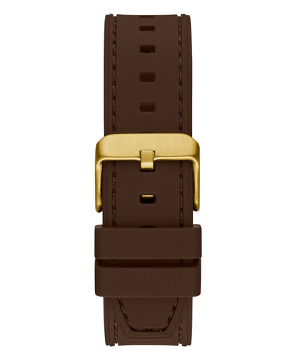 Guess Men's Multi-Function Brown Silicone Watch