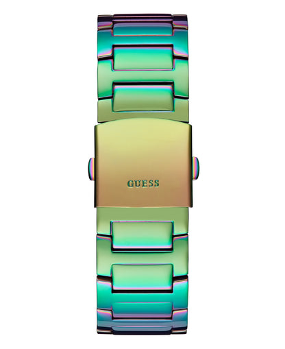Guess Men's Multi-Function Iridescent Stainless Steel Watch