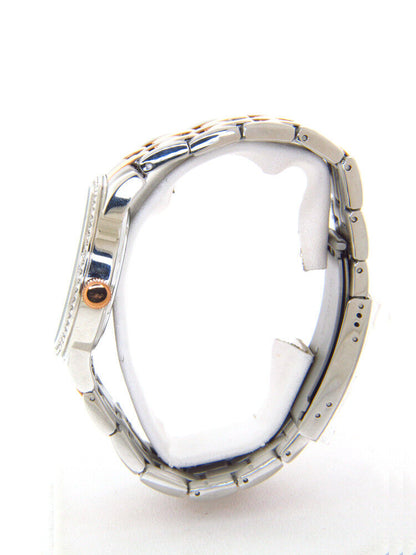 Fossil Stella Bq1419 Ladies Crystals Rose Gold Fac E Steel Case Bracelet Casual