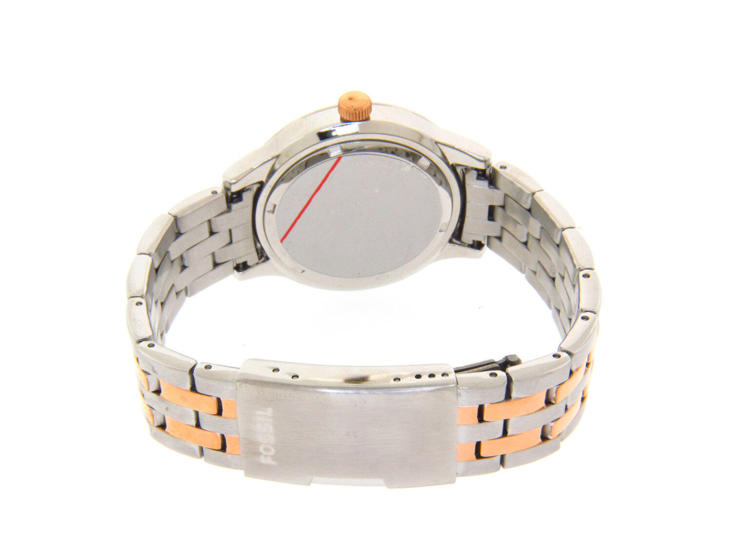 Fossil Stella Bq1419 Ladies Crystals Rose Gold Fac E Steel Case Bracelet Casual