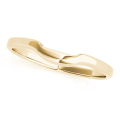 Gold Curved Wedding Band