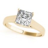 Signature Trellis Princess Diamond Engagement Ring — 9K/18K Gold & Platinum