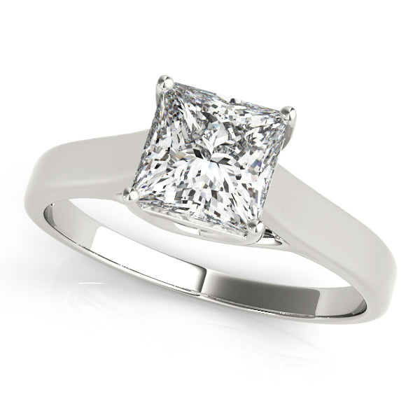 Signature Trellis Princess Diamond Engagement Ring — 9K/18K Gold & Platinum