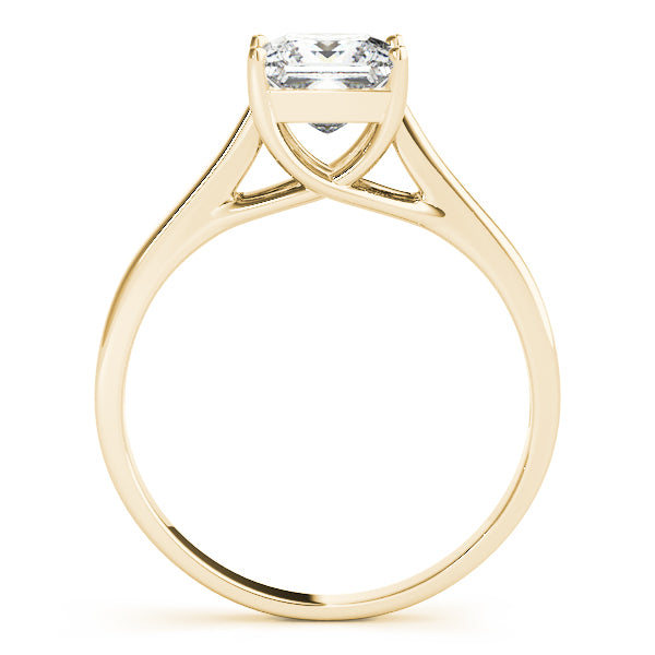 Signature Trellis Princess Diamond Engagement Ring — 9K/18K Gold & Platinum