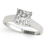 Signature Trellis Princess Diamond Engagement Ring — 9K/18K Gold & Platinum