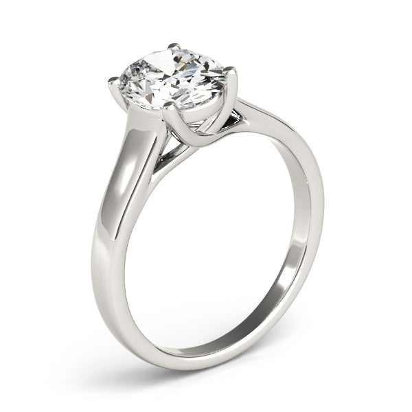 Artisan Trellis Oval Diamond Engagement Ring — 9K/18K Gold & Platinum