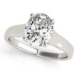 Artisan Trellis Oval Diamond Engagement Ring — 9K/18K Gold & Platinum