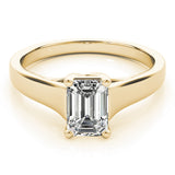 Bespoke Trellis Emerald Diamond Engagement Ring — 9K/18K Gold & Platinum