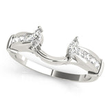 Wraps & Inserts Half Eternity Ring in Gold & Platinum
