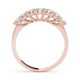 D/VVS Round Lab Grown Diamond 7 Stone Prong Set  Engagement Ring Gift for Her