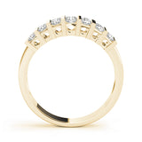 Bar Set Half Eternity Ring in Gold & Platinum