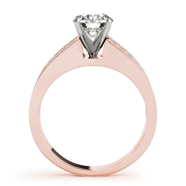 Artisan Multi-Row Round Diamond Engagement Ring — 9K/18K Gold & Platinum