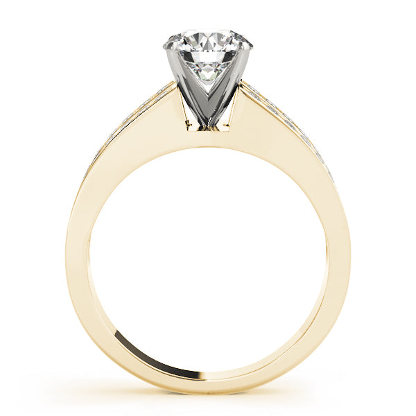 Artisan Multi-Row Round Diamond Engagement Ring — 9K/18K Gold & Platinum