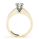 Artisan Multi-Row Round Diamond Engagement Ring — 9K/18K Gold & Platinum