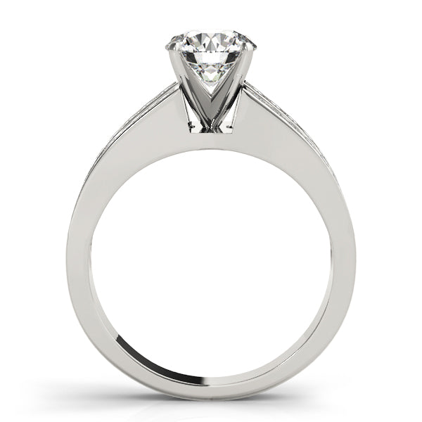 Artisan Multi-Row Round Diamond Engagement Ring — 9K/18K Gold & Platinum