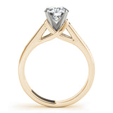 Cherished Channel-Set Round Diamond Engagement Ring — 9K/18K Gold & Platinum