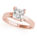 Heirloom Solitaires Princess Diamond Engagement Ring — 9K/18K Gold & Platinum