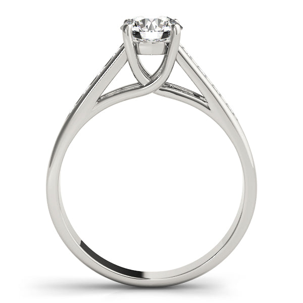 Luxe Trellis Round Diamond Engagement Ring — 9K/18K Gold & Platinum