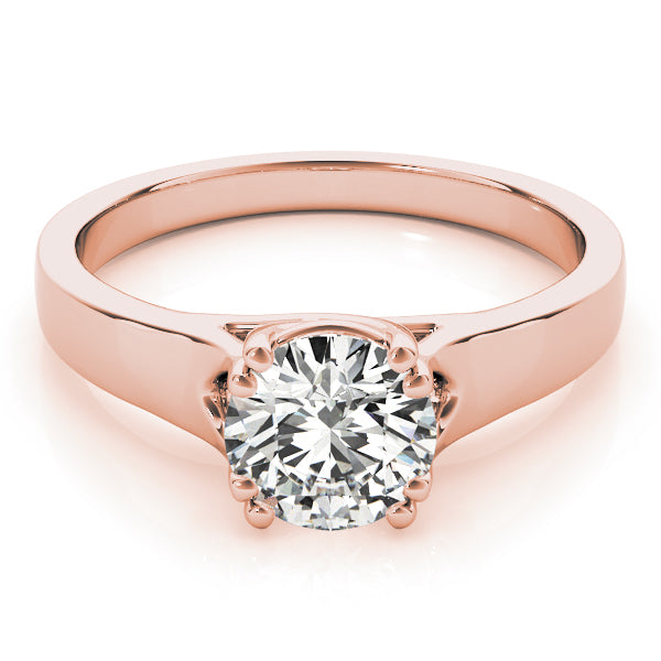 IGI Lab-Grown D-VVS Round Cut Diamond Prong Setting Solitaries Engagement Ring.