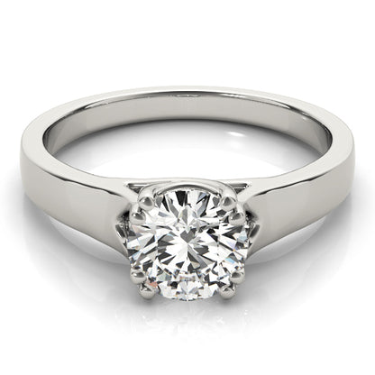 IGI Lab-Grown D-VVS Round Cut Diamond Prong Setting Solitaries Engagement Ring.