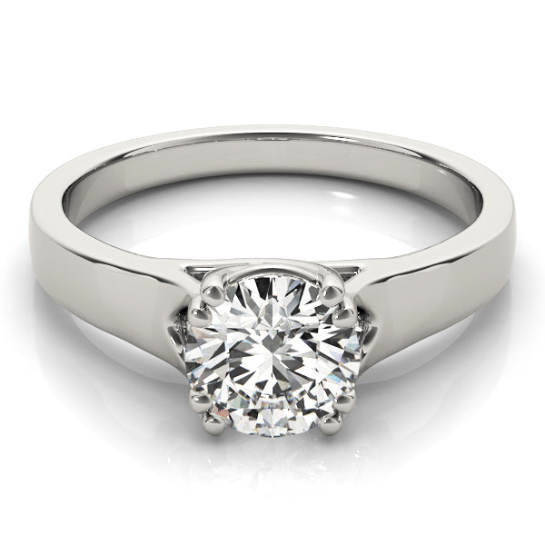Iconic Trellis Round Diamond Engagement Ring — 9K/18K Gold & Platinum