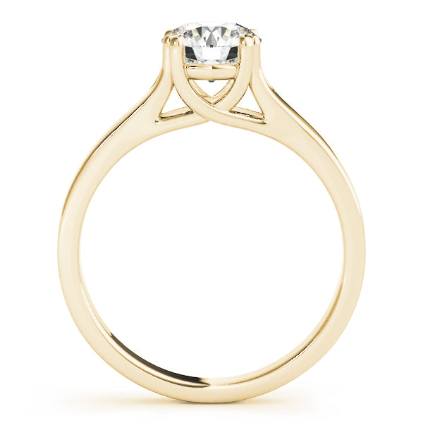 Iconic Trellis Round Diamond Engagement Ring — 9K/18K Gold & Platinum