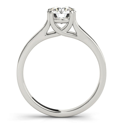 IGI Lab-Grown D-VVS Round Cut Diamond Prong Setting Solitaries Engagement Ring.