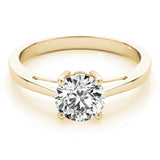 Bespoke Solitaires Round Diamond Engagement Ring — 9K/18K Gold & Platinum