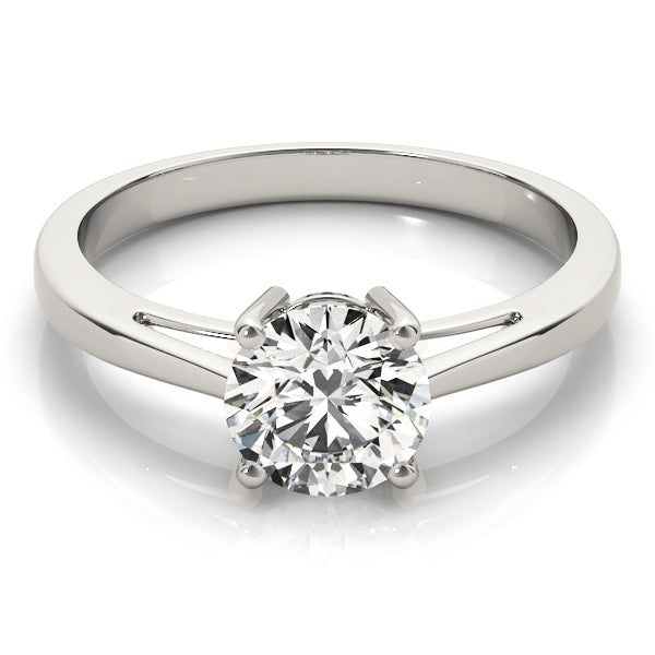 Bespoke Solitaires Round Diamond Engagement Ring — 9K/18K Gold & Platinum