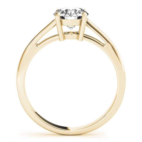 Bespoke Solitaires Round Diamond Engagement Ring — 9K/18K Gold & Platinum