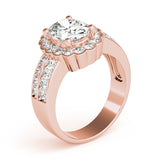 Exquisite Color Rings Oval Diamond Engagement Ring — 9K/18K Gold & Platinum