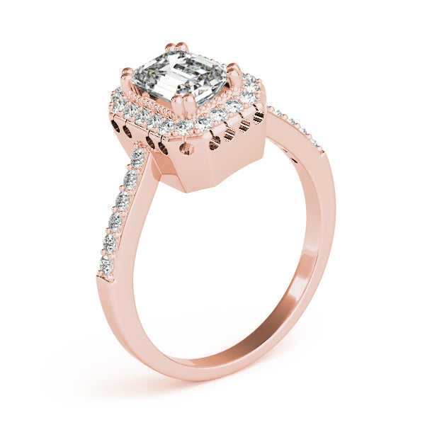Sophisticated Color Rings Emerald Diamond Engagement Ring — 9K/18K Gold & Platinum