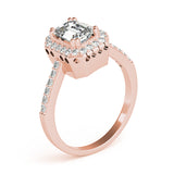 Sophisticated Color Rings Emerald Diamond Engagement Ring — 9K/18K Gold & Platinum