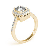 Sophisticated Color Rings Emerald Diamond Engagement Ring — 9K/18K Gold & Platinum