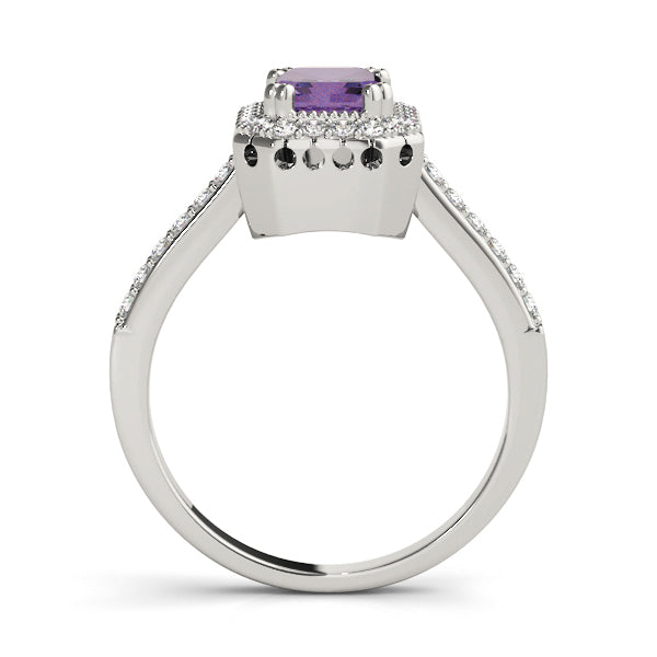 Sophisticated Color Rings Emerald Diamond Engagement Ring — 9K/18K Gold & Platinum