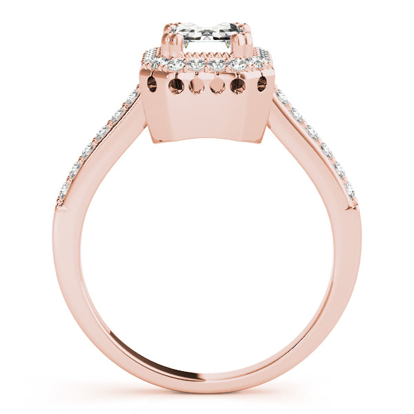 Sophisticated Color Rings Emerald Diamond Engagement Ring — 9K/18K Gold & Platinum